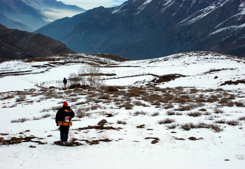 Trekking La Ermita – El Manzano (Invernal) Llegando a Los Azules